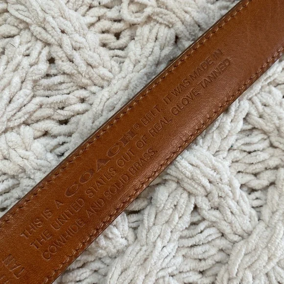 Coach Man’s Leather Belt Sz36 - Picture 6 of 11